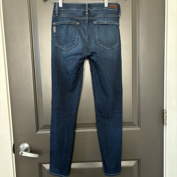 PAIGE Verdugo Ankle- Nottingham Dark Wash Cropped Ankle Skinny Jeans Size 28 - Picture 10 of 11